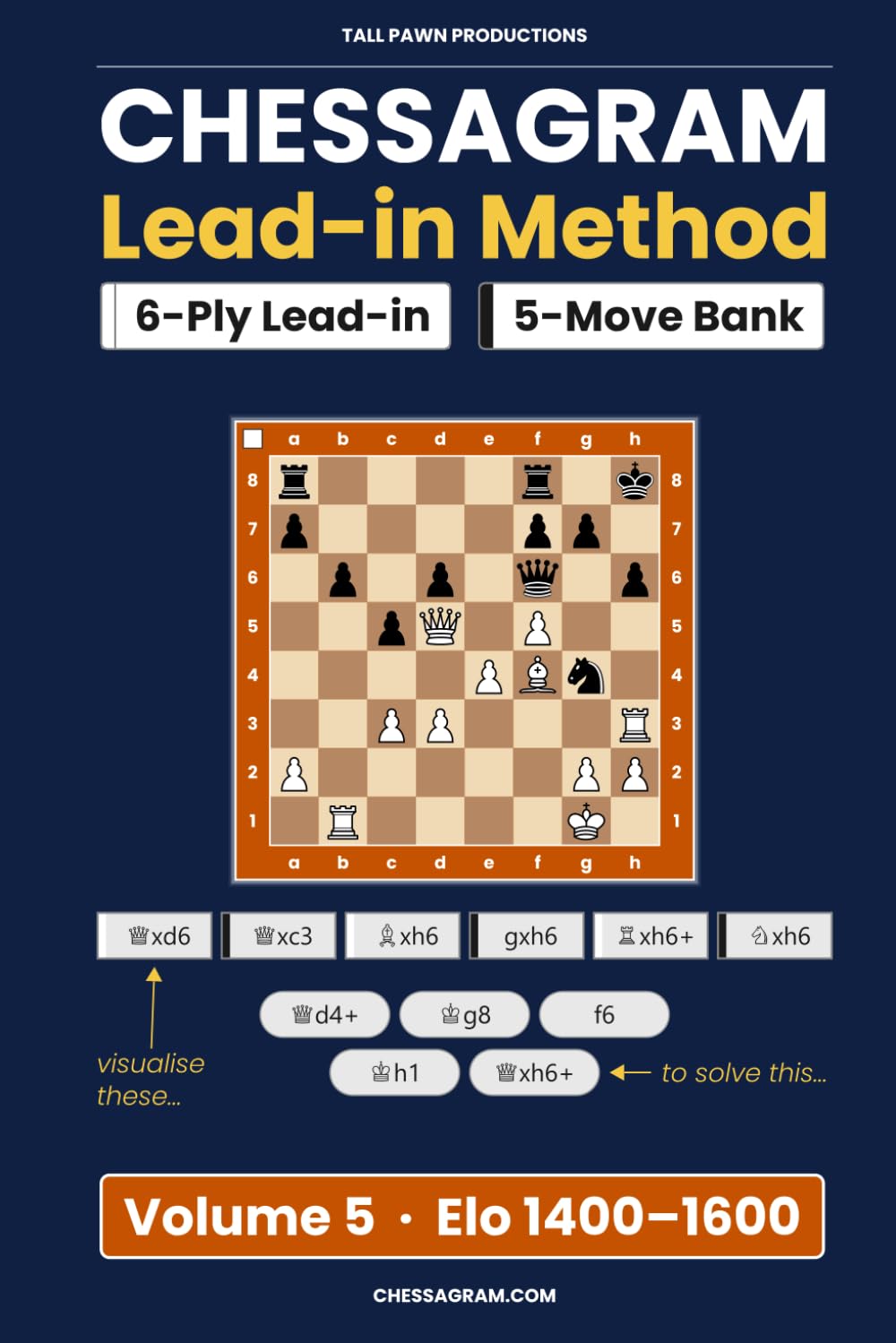 Chessagram Lead-in Method - Volume 5: Move Bank (Chessagram Lead-in Method - Move Bank - 5-Moves - White to Play)