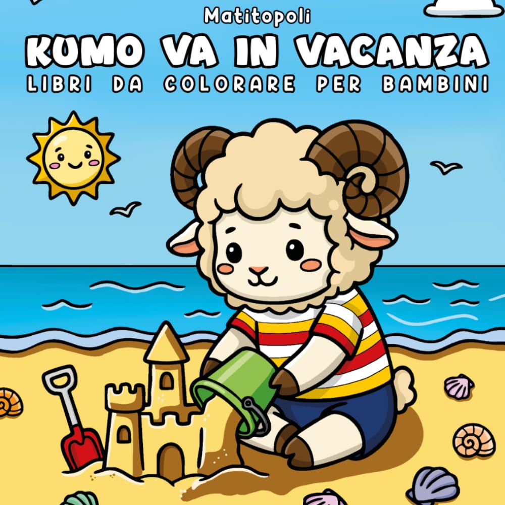 Kumo va in vacanza: Libro da colorare per bambini