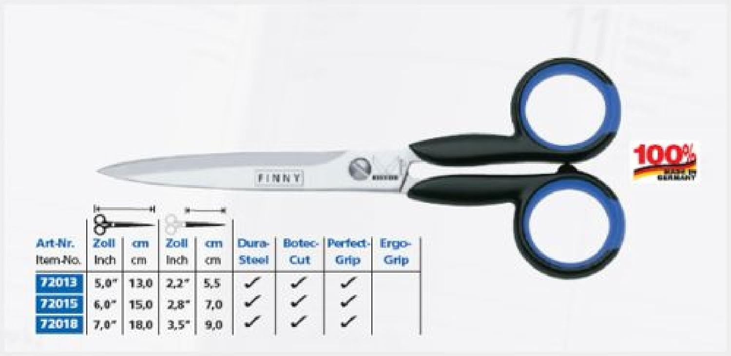 Kretzer Finny 72018 7.0" / 18cm - Craft/Household/Office/Sewing/Universal Scissors
