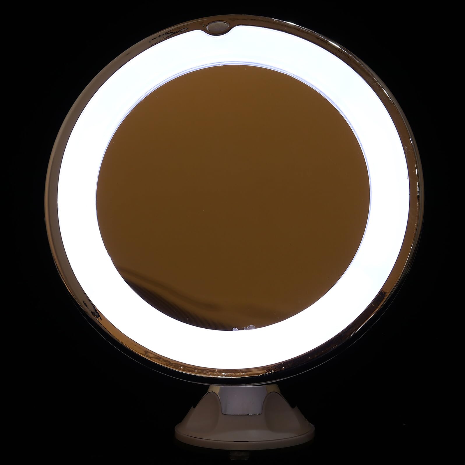 Miroir de maquillage LED avec ventouse miroir grossissant 10X intérieur salle de bain