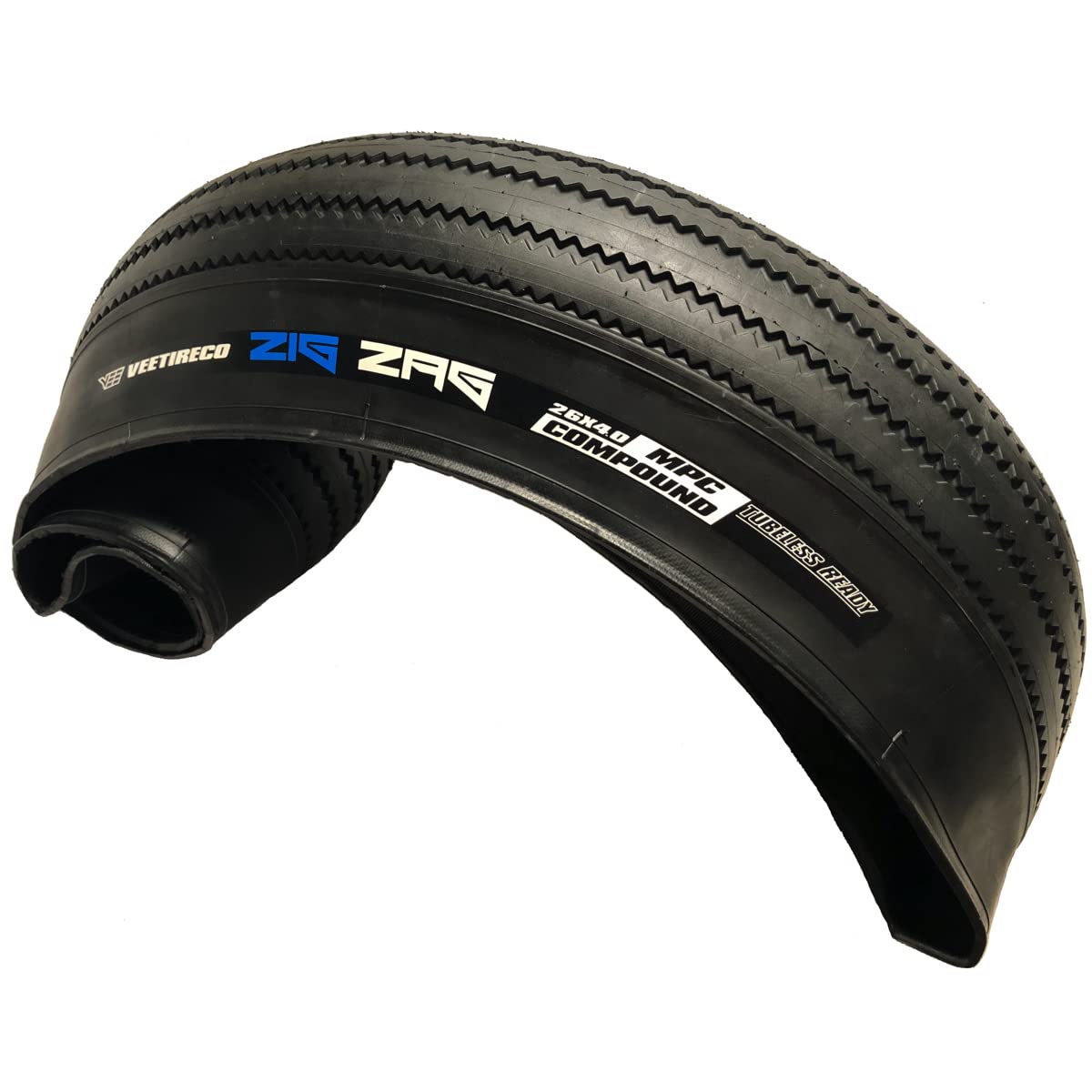 Amazon.com : Vee Tire Zig Zag 26x4.0 Bicycle Tire with Folding