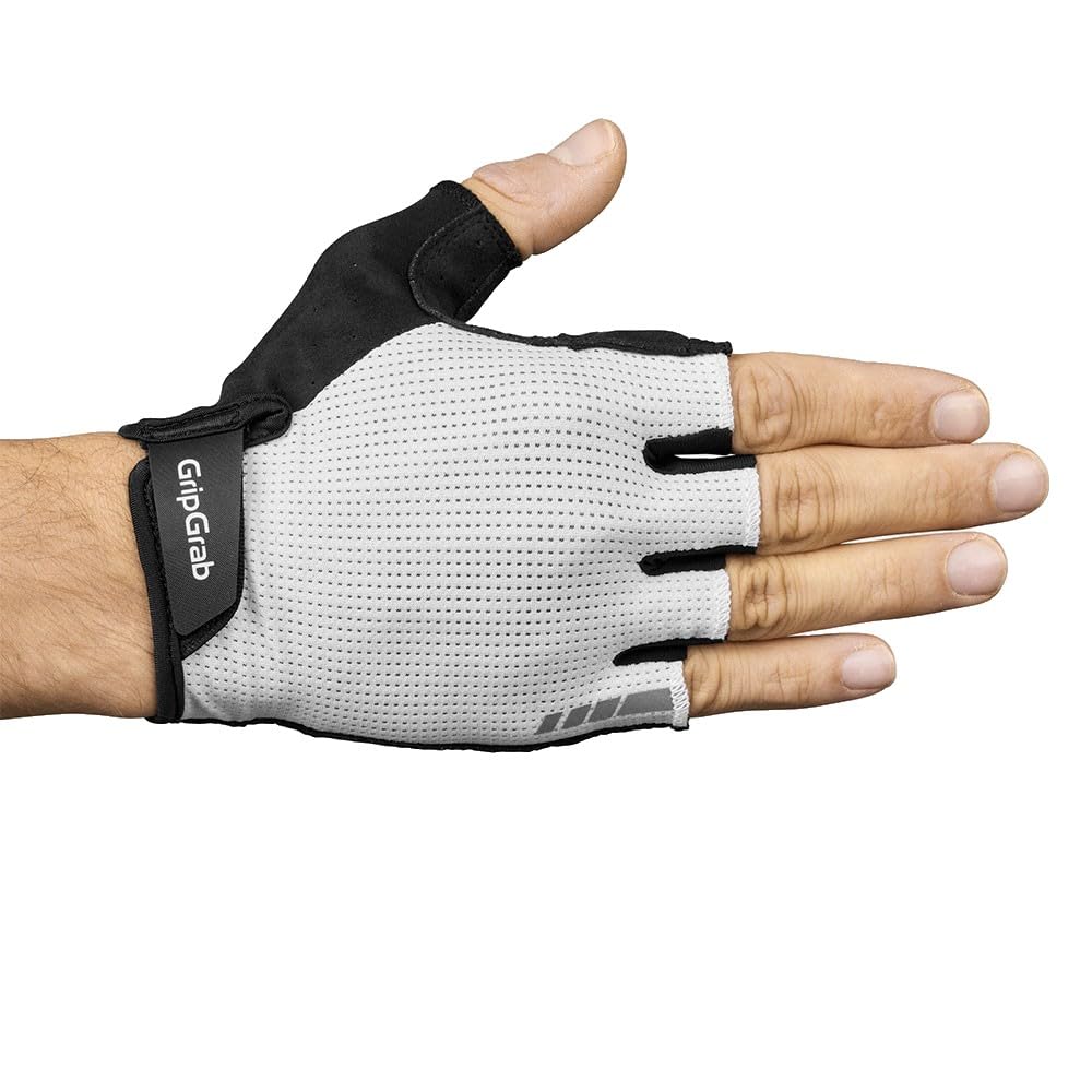 GripGrab EXPLR Guantes de Ciclismo de Dedo Corto para Verano, Guantes Acolchados para Bicicleta de Carretera, MTB, Gravel Bike