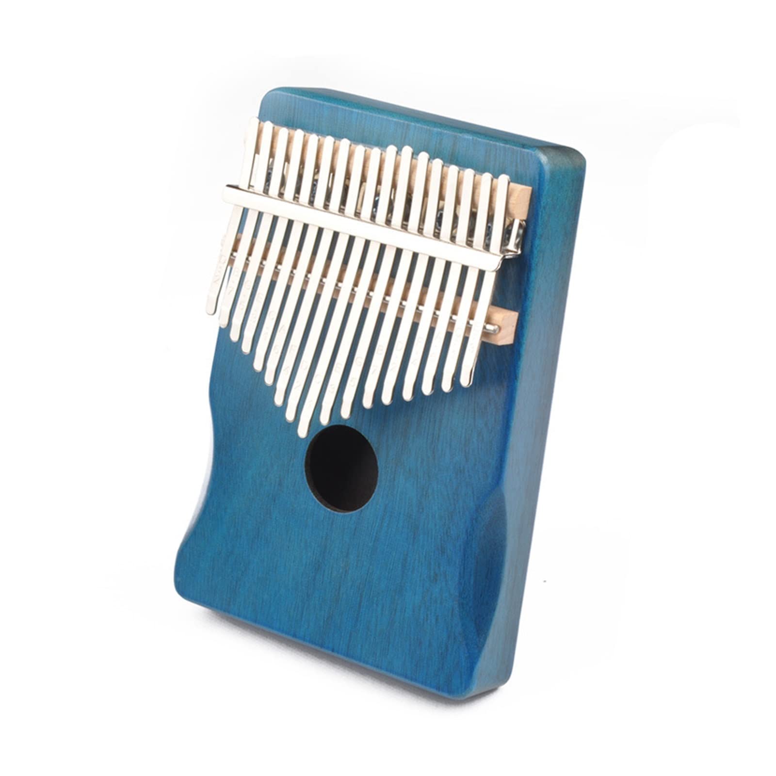 Kalimba 17 Tasten Daumenklavier Fingerkörper Tastatur Musikinstrument Für Anfänger Kalimba (Color : Light Blue)