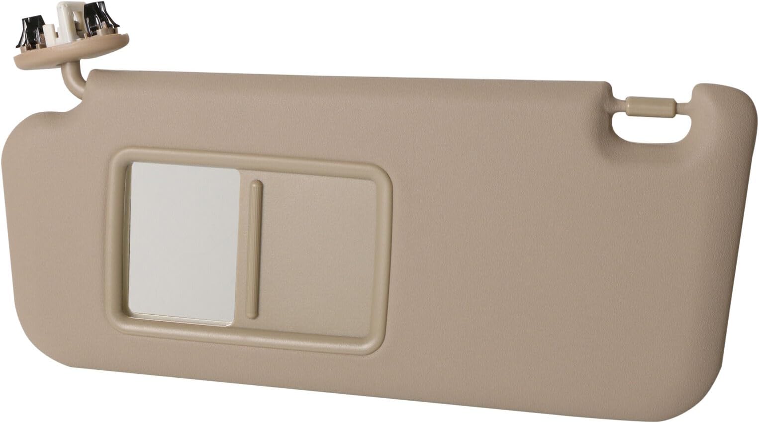 Beige Driver Side Sun Visor 74320-42501-A1 Compatible for 2006-2012 Toyota RAV4 Sun Visor Assembly Without Vanity Light