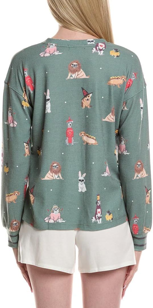 PJ Salvage Women's Loungewear My Dog is My Boo Long Sleeve Top