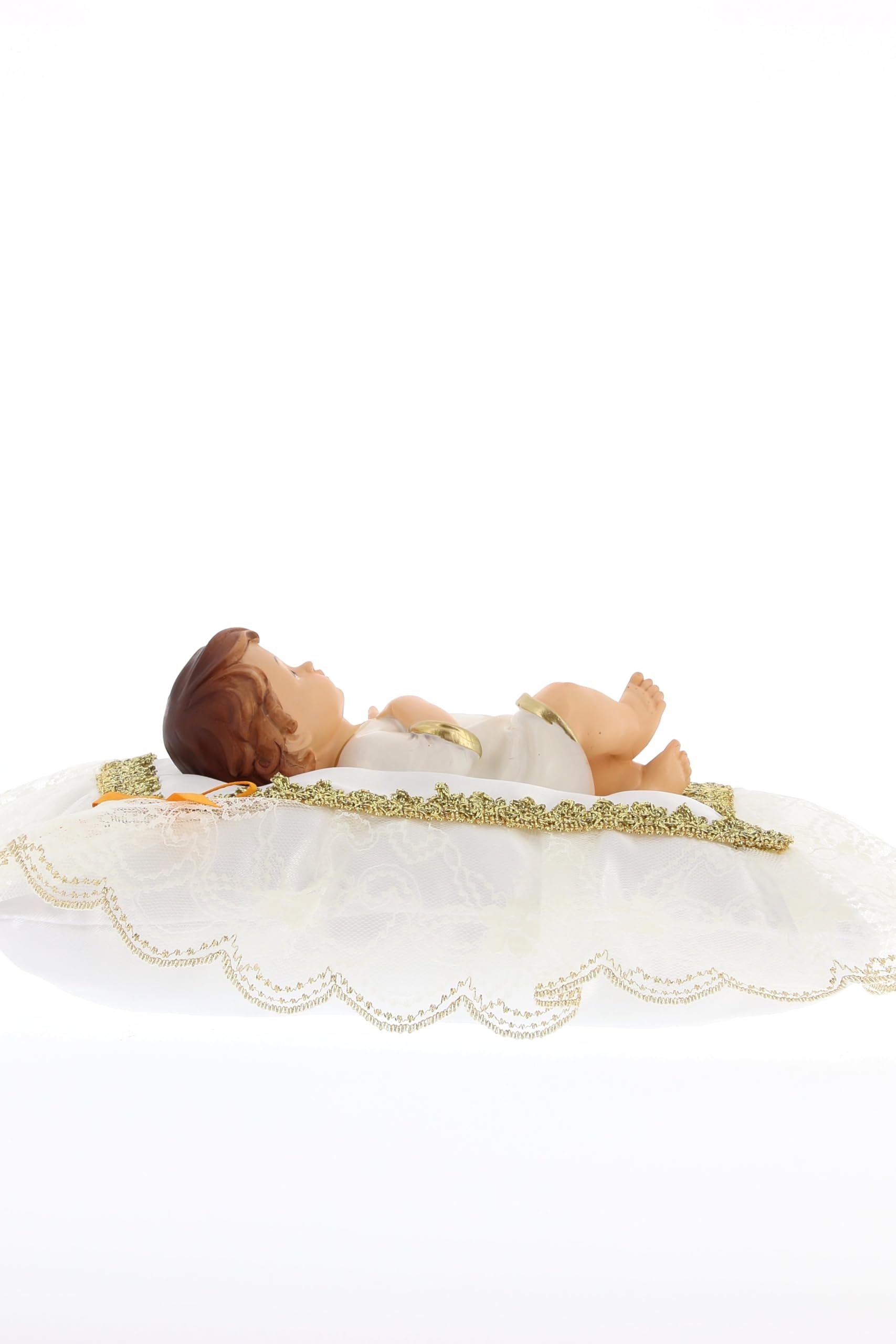 SHALOM - Cuscino In Stoffa Per Statuina Gesu' Bambino. Dimensioni 22x25cm