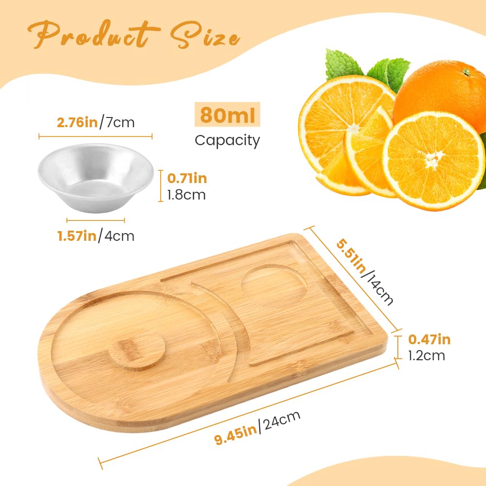 Margarita Salt Rimmer Set, Party Bar Margarita Salt Rimmer with Bowl Bar Party Sugar Drinks Bartender Tool for Cocktail and Margarita for Home, Dinner(Wood)