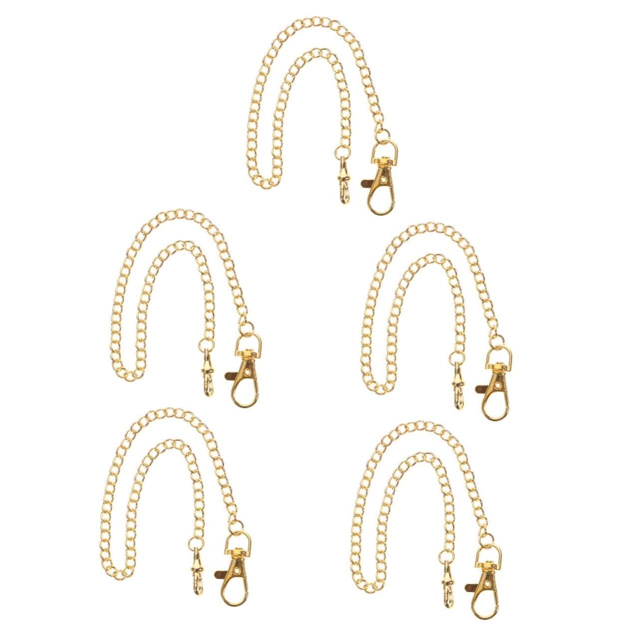 OATIPHO 5pcs Pocket Watch Chain Lobster Clasp Metal Decorative Jeans Wallet Chain Antique Design for Clothing Accessory for and Everyday Use