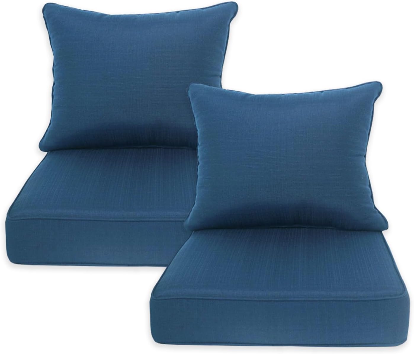 COZYVIDA Indoor/Outdoor Deep Seat Patio Cushions Resilient Foam