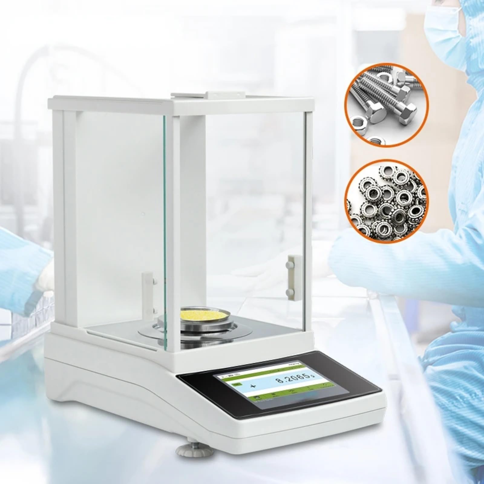 Bilancia Analitica 200 G 0,0001 G 0,1 MG Bilancia da Laboratorio con Calibrazione Esterna200g 0.0001g 0.1mg