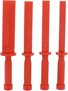 ABN Plastic Chisel 4-Piece Set of 3/4in, 7/8in, 1in, 1-1/2in – Scraper Remover Tool Kit for Adhesive, Caulk, & More