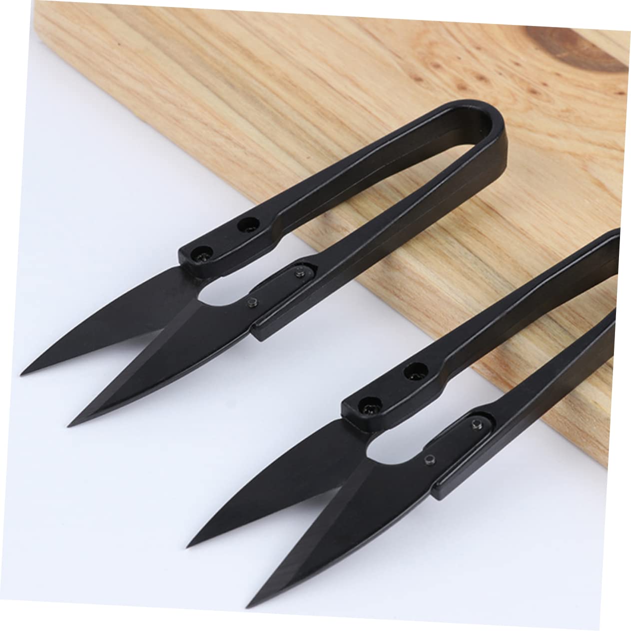STOBOK 18piezas Tijeras De Forma Cortahilos Prácticos Para Manualidades y Costura Útiles Para y Proyectos De Negro