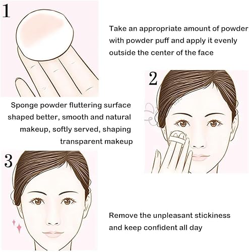 Oil Control Face Pressed Powder, Matte Smooth Setting Powder Makeup, Waterproof Long Lasting Finishing Powder,Flawless Lightweight Face Cosmetics, Natural Nude Makeup Cosmetic (Natural Beige) #TOP6