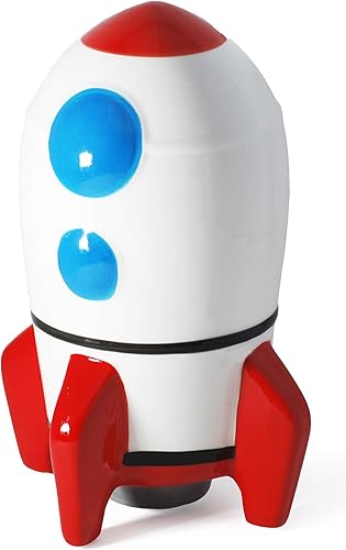 Hapinest Alcancía de cerámica para niños, cohete