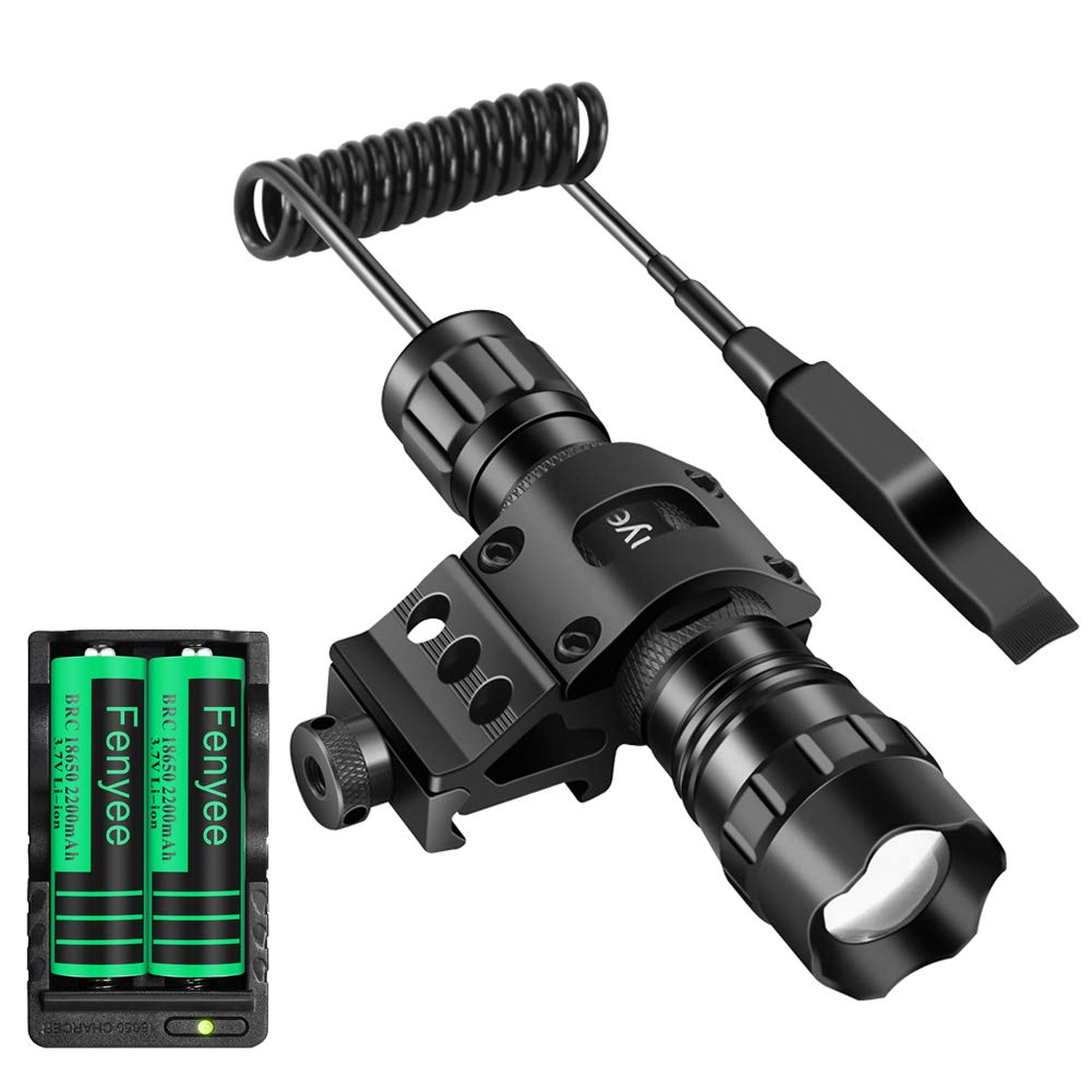 Fenyee Tactical Flashlight Adjustable 350 Yards 1200 Lumen LED Light