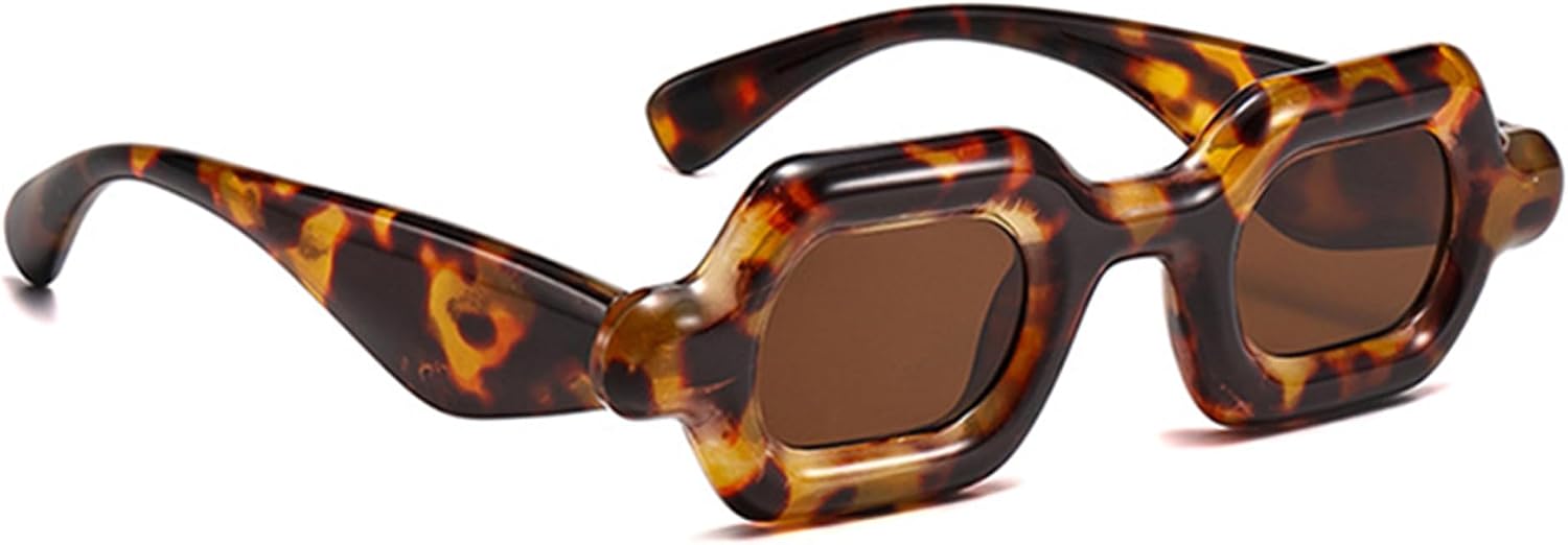 Thick Inflated Sunglasses Womens Mens Trendy Y2K Glasses Funny Aesthetic Shades