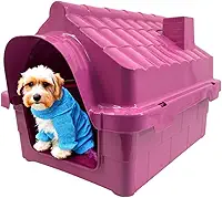 Casinha Pet N1 Casa para Cachorro Gato Conforto e Segurança (Rosa, N1)
