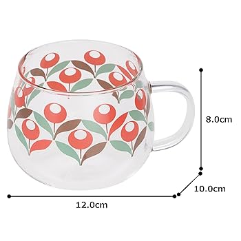 Amazon｜三郷陶器(Sango Toki) 耐熱ガラス マグカップ 約420ml