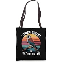 Kestrel Retro Sunset Bird Art Vintage Peregrine Falcon Tote Bag
