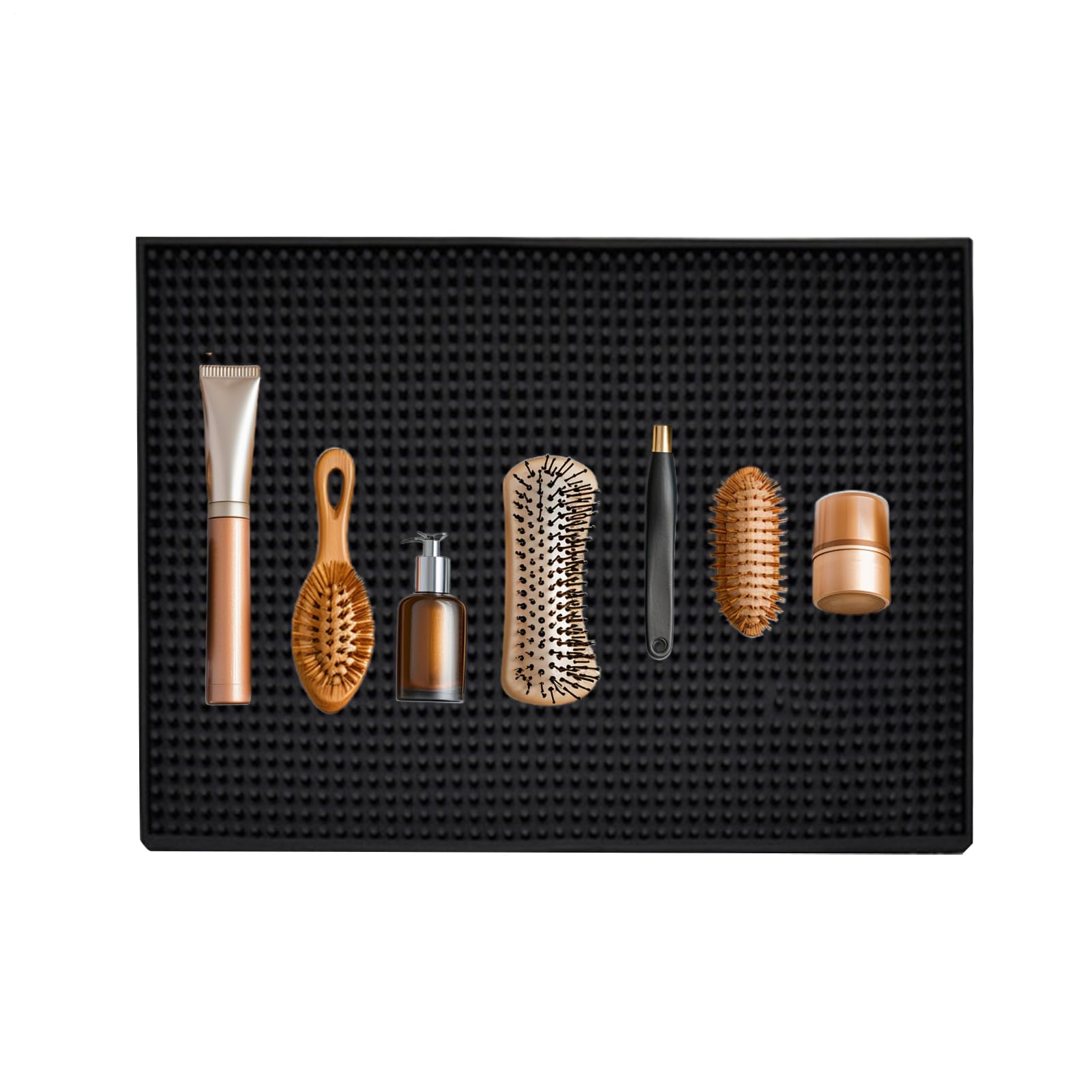 Tapis de salon pour coiffure en silicone - Organisateur d'outils de coiffure