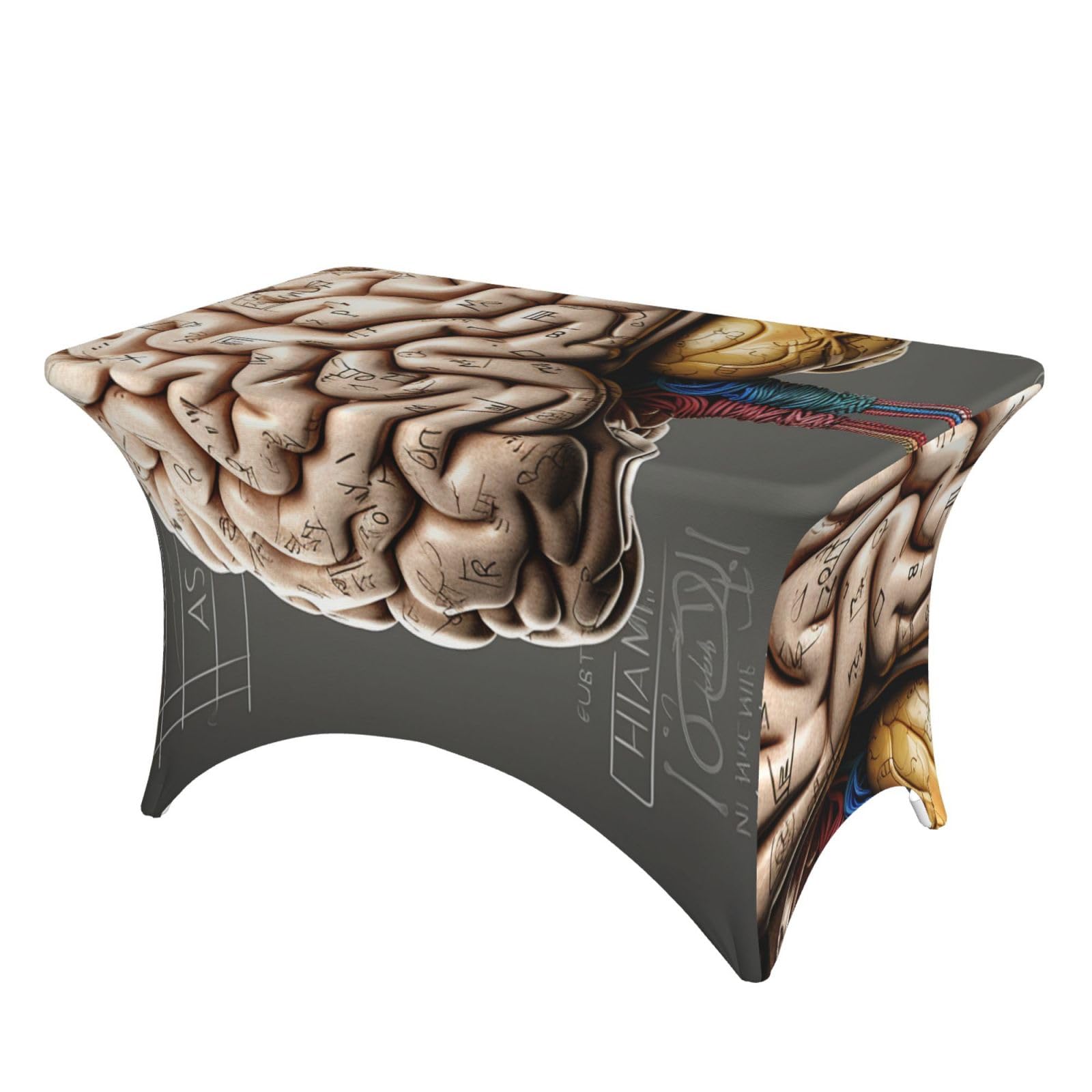 Nappe extensible élasthanne 1m20 imperméable et infroissable pour table pliante de buffet