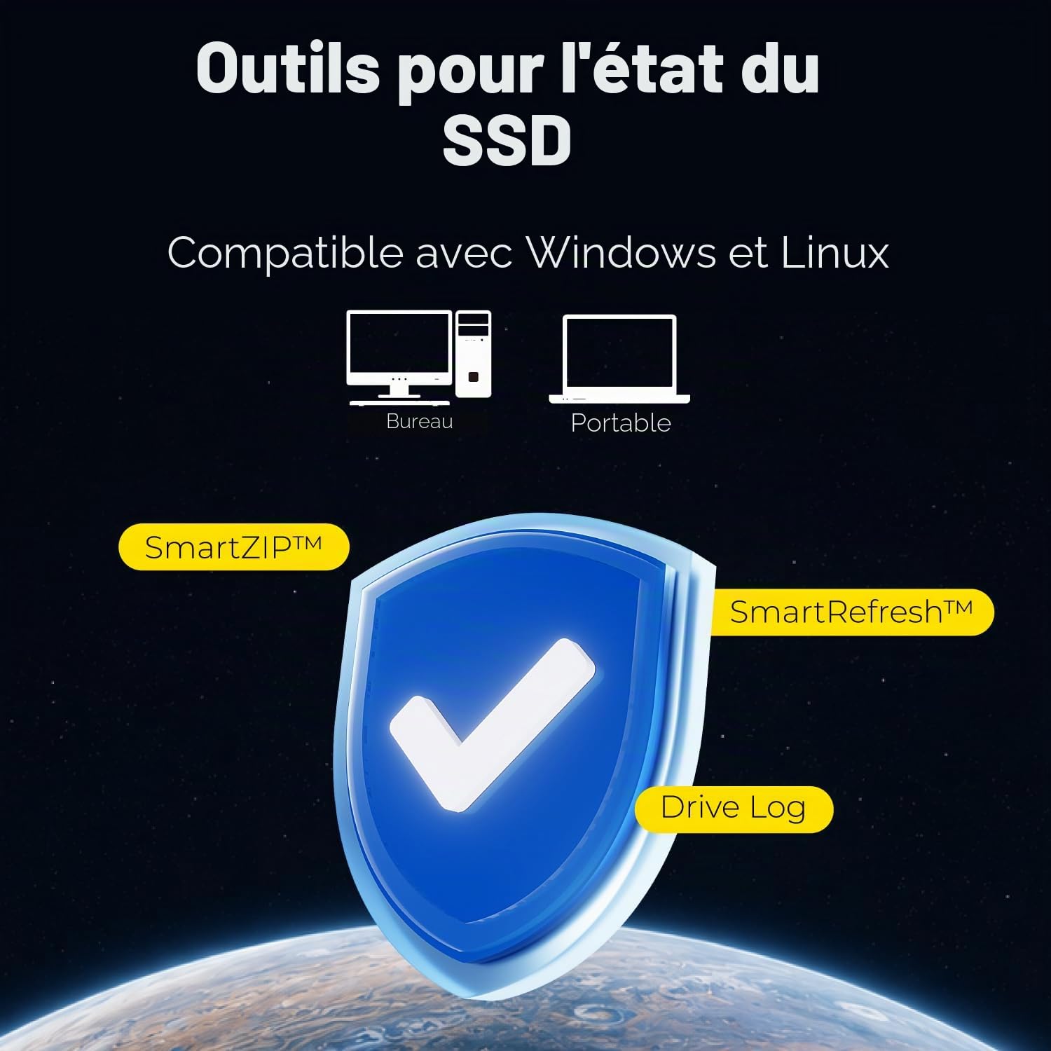 LinkMore XE400 Pro 1 To M.2 2280 NVMe SSD, PCIe Gen4 x4 (PCIe 4.0), jusqu'à 4 900/3 900 Mo/s, SSD interne pour jeux et Windows 11