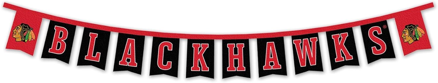 WinCraft Chicago Blackhawks Banner String Pennant Flags