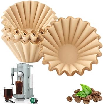 200 Pcs Coffee Paper Filters for Ninja PB051, Disposable Coffee Filter for Ninja Pods and Grounds Coffee Maker, Natural Small Coffee Filters