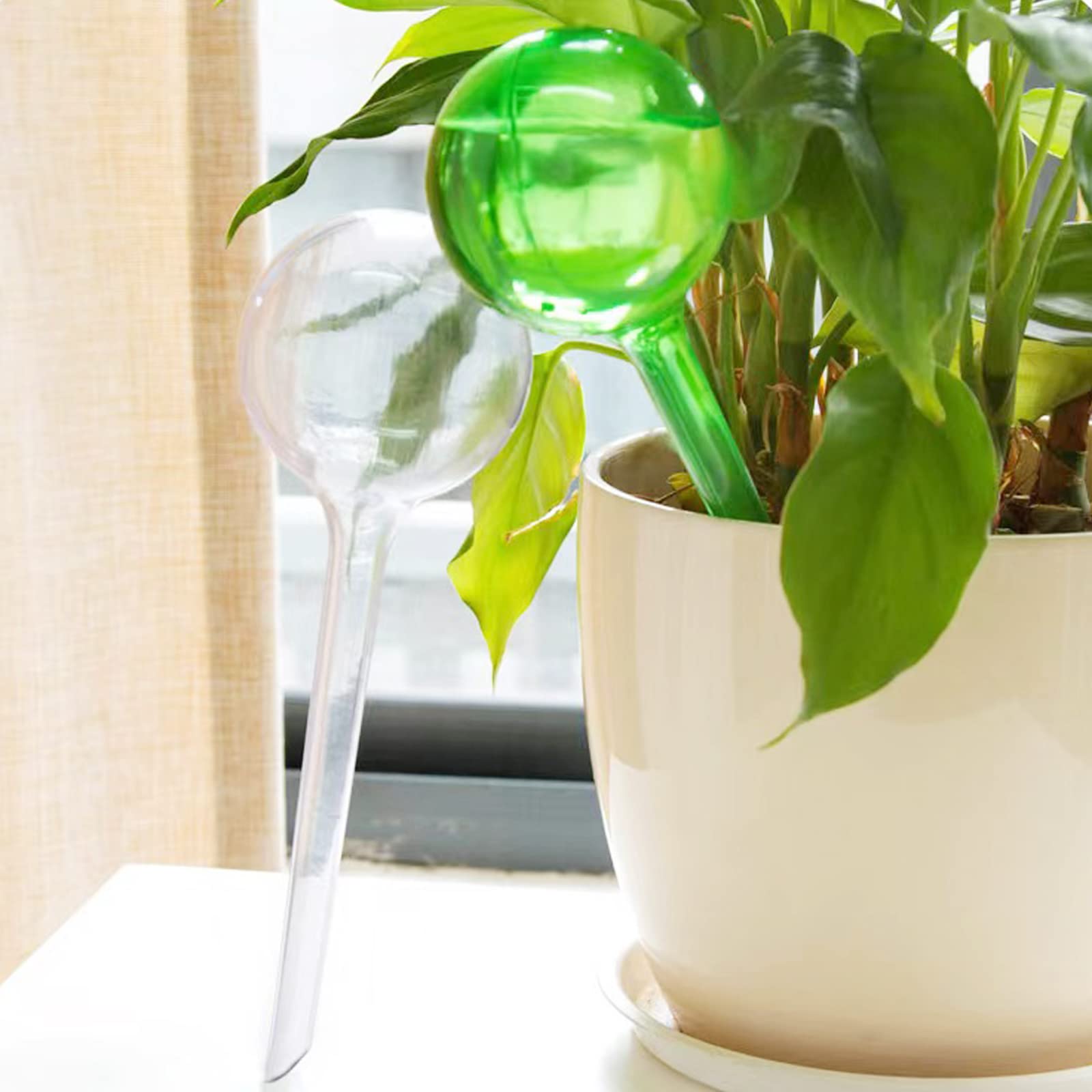 BOULES D'IRRIGATION EN VERRE POUR PLANTES EN POT 2 DISTRIBUTEURS D'EAU