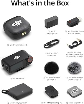 DJI Mic 3 （2 TX＋1 RX＋充電ケース） DAM001 Amazon.com: DJI Mic 3 (2 TX + 1 RX + Charging Case