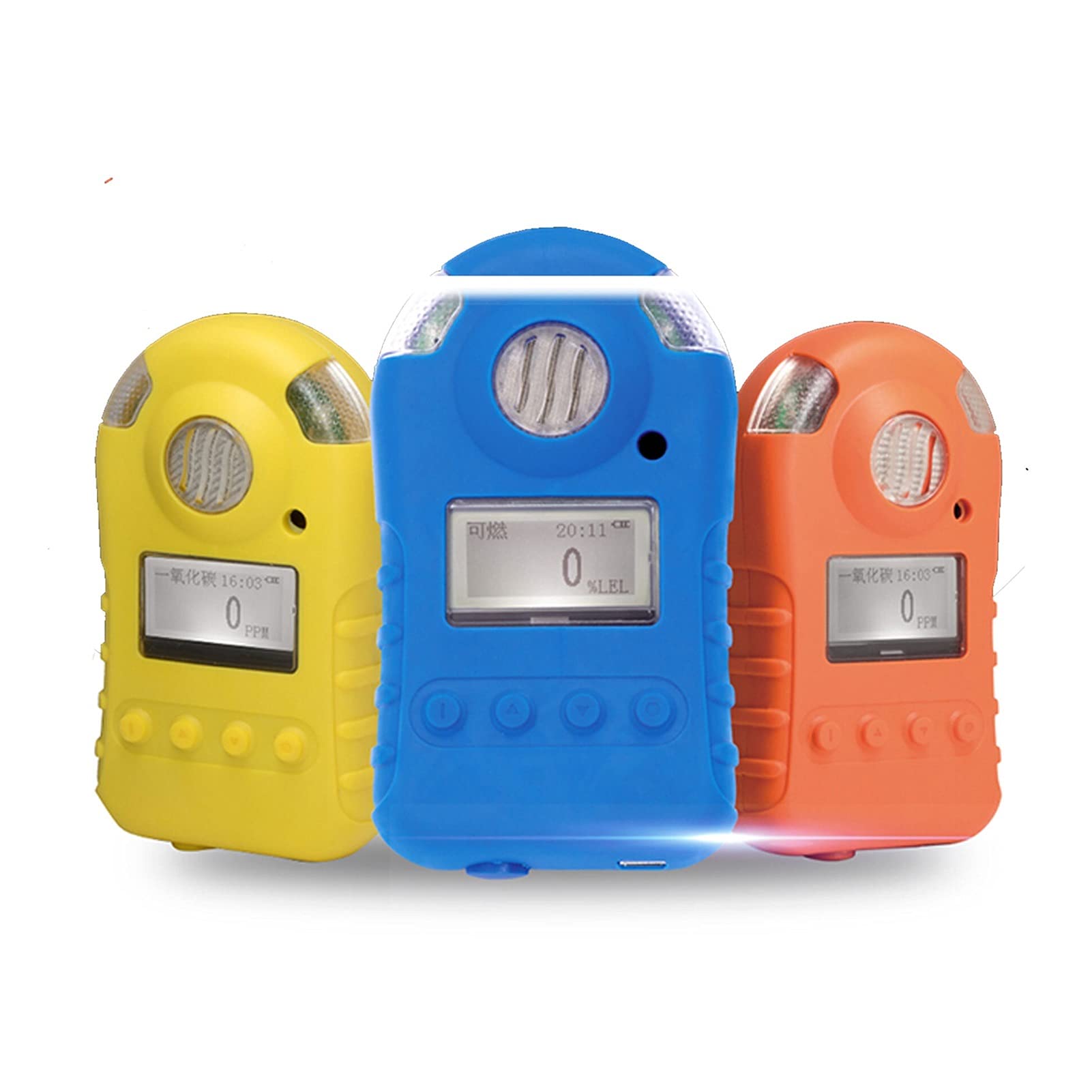 Gqnblvhzupdm Giallo Gas Leak Detector Portable Nh3 Gas Detector Bh-90 Industrial Ammonia Alarm Analyzer 0-100Ppm Explosion Proof(Giallo)