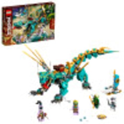 LEGO NINJAGO Jungle Dragon 71746 Building Kit; Ninja Playset Featuring Posable Dragon Toy and NINJAGO Lloyd…