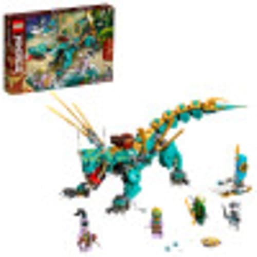 LEGO NINJAGO Dragón de la Jungla 71746 Kit de Construcción; Juego de Ninja con Juguetes de Dragón Posable y NINJAGO Lloyd y Zane; Juguetes Geniales para Niños que Aman el Juguetes Imaginativos, Nuevo 2021 (506 Piezas)