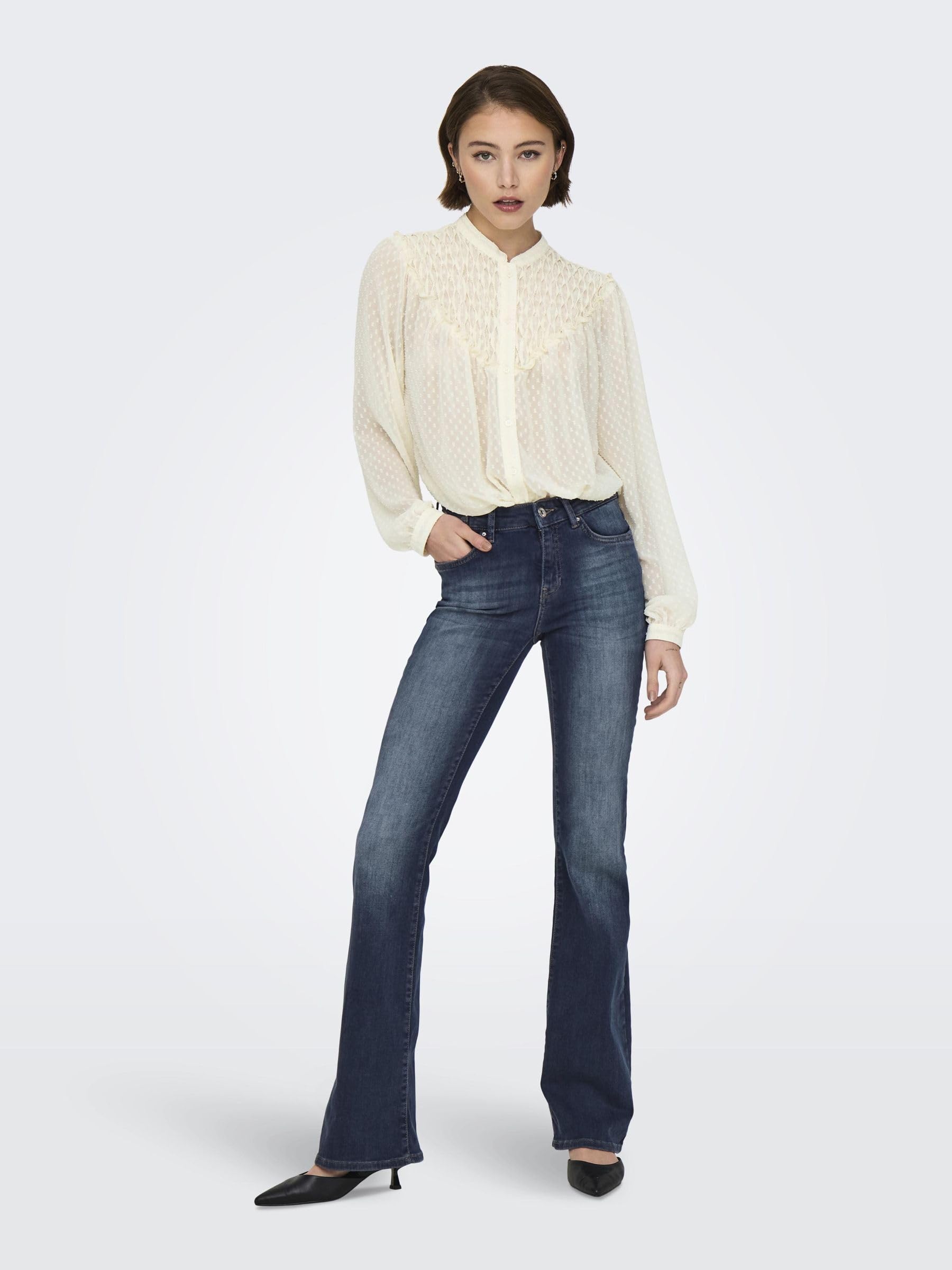 ONLY Flared fit Jeans ONLBLUSH Mittlere Taille Flared Jeans