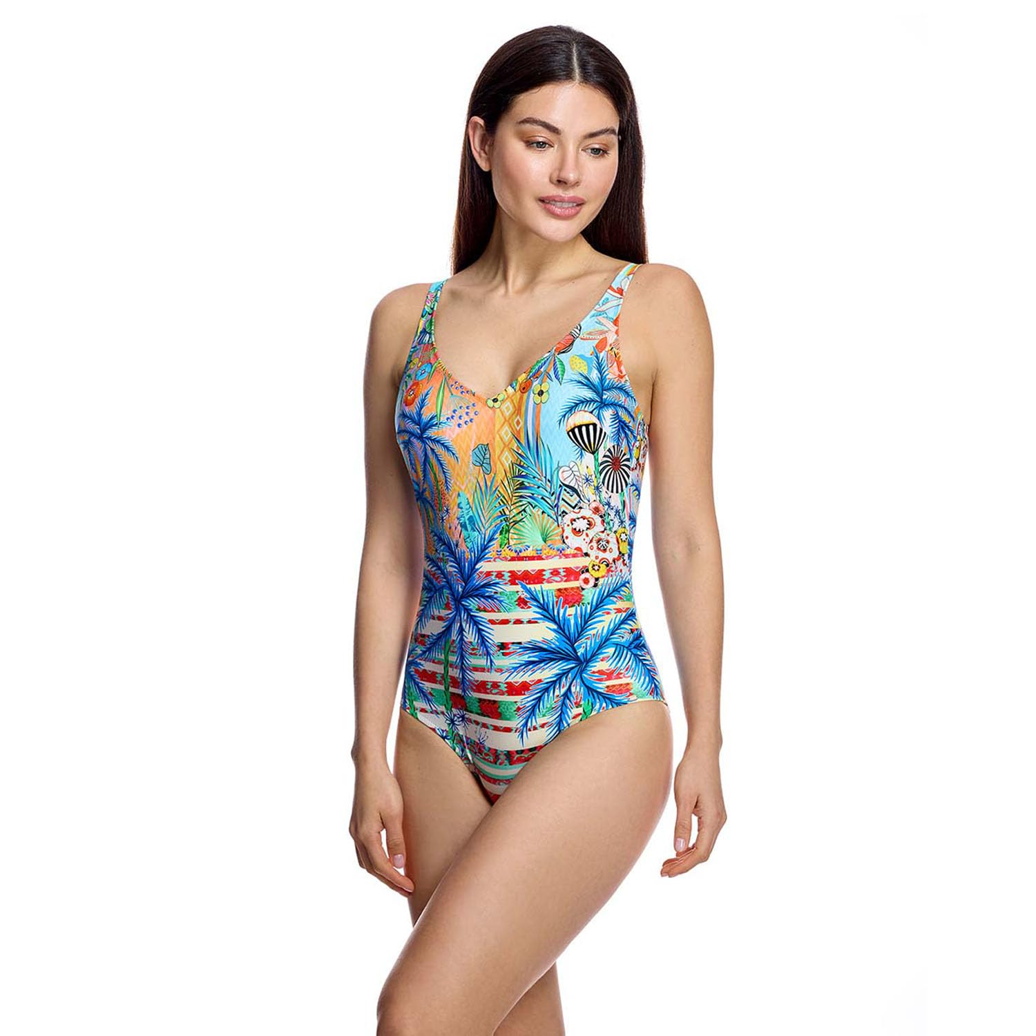 ORY Bañador Mujer Escote Pico y Espalda Abierta W260676