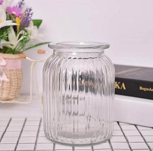 Amazon Co Jp ガラス 花瓶 クリア ガラス フラワーベース 大 ストレート型円柱 ガラス製 花瓶 花器 透明 ヨーロピアンスタイル フラワーベース 硝子瓶 北欧風 花器 おしゃれ 美しい セメントカラフル 北欧風 ホーム キッチン