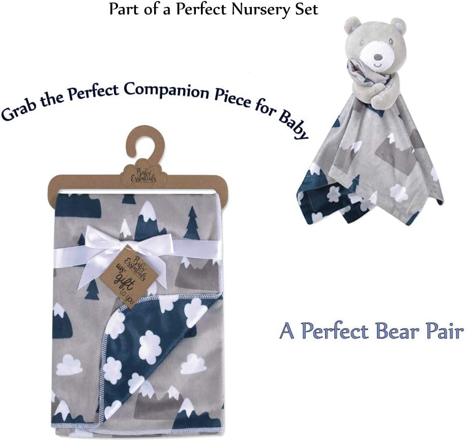 Baby Essentials Sherpa Fleece Baby Blanket 35x30 – Super Soft, Warm Reversible Baby Blankets for Newborns, Infants, Toddlers, and Nursery - Image 3