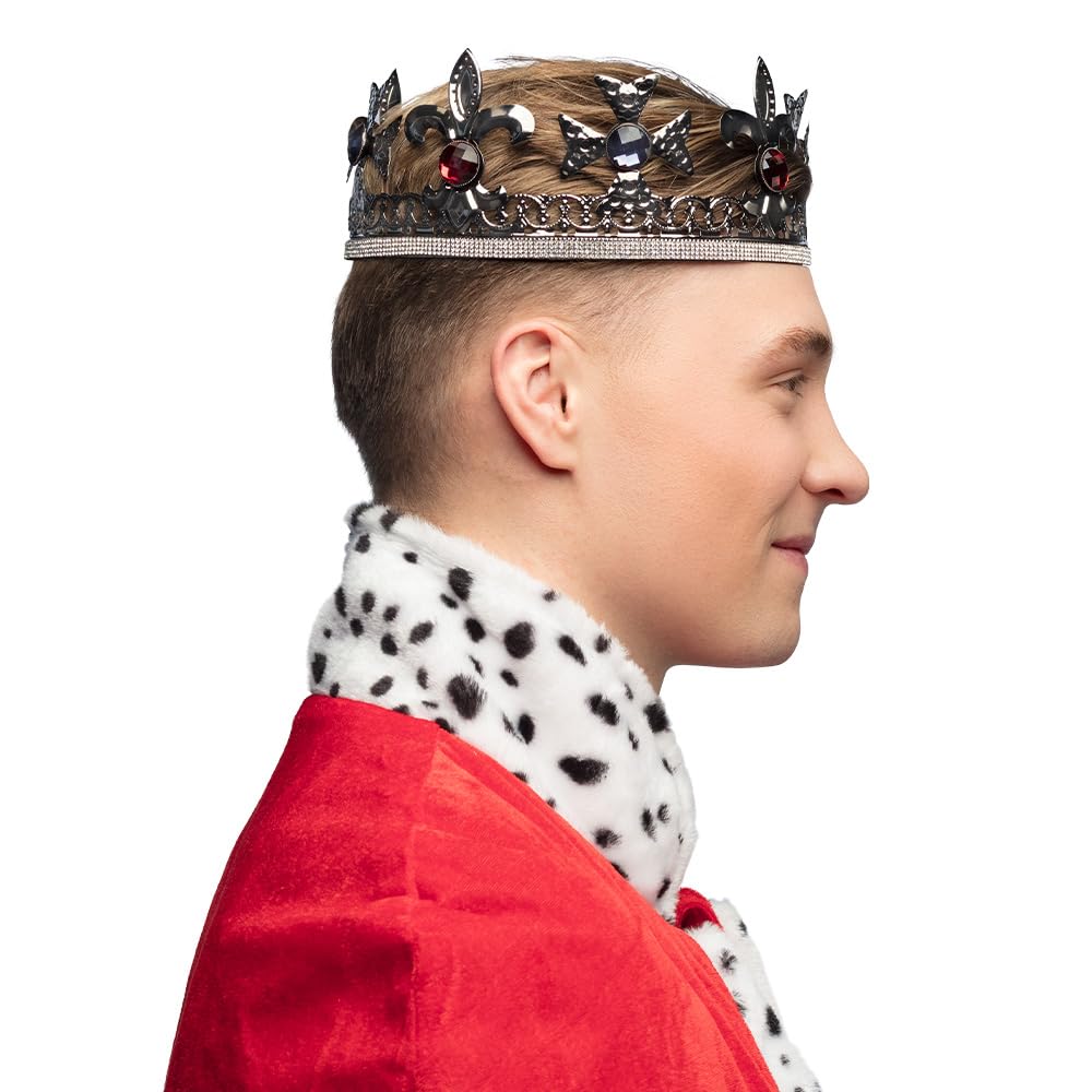 Boland 36108 - Corona de Rey medieval, talla ajustable, accesorios para disfraces de carnaval, carnaval y fiesta temática, Dorado Boland 36108 - Corona de Rey medieval, talla ajustable, accesorios para disfraces de carnaval, carnaval y fiesta temática, Dorado