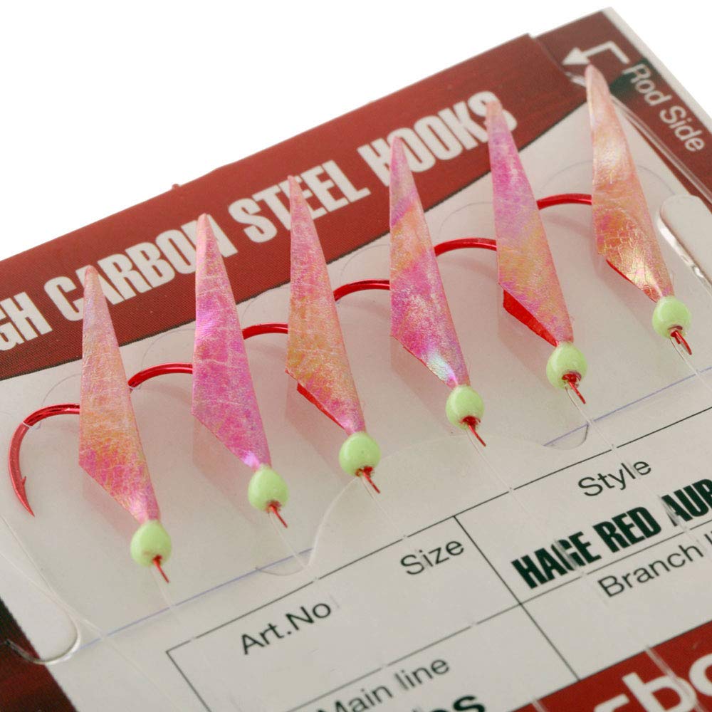 Amazon.com : Hayabusa EX030-8 Sabiki Seaguar Red : Fishing