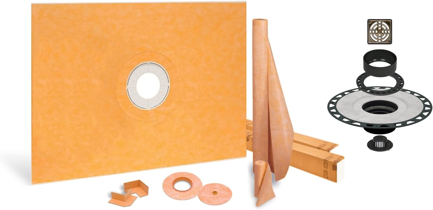 Schluter Systems Kerdi Shower Kit 48x72 Center Shower Pan (Tray), 2