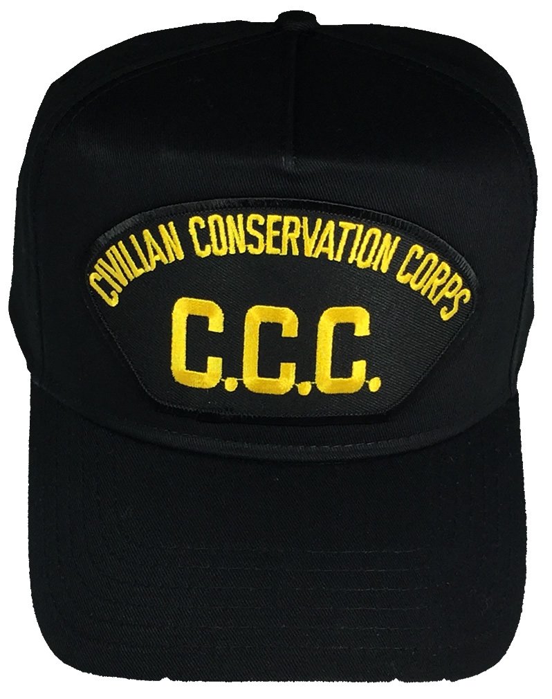 CIVILIAN CONSERVATION CORPS C.C.C. Cap - BLACK - Veteran Owned Business