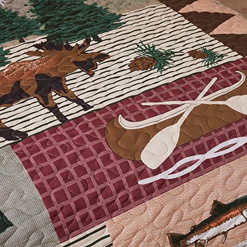 Greenland Home GL-1105DQ Moose Lodge Quilt Set thumb #4