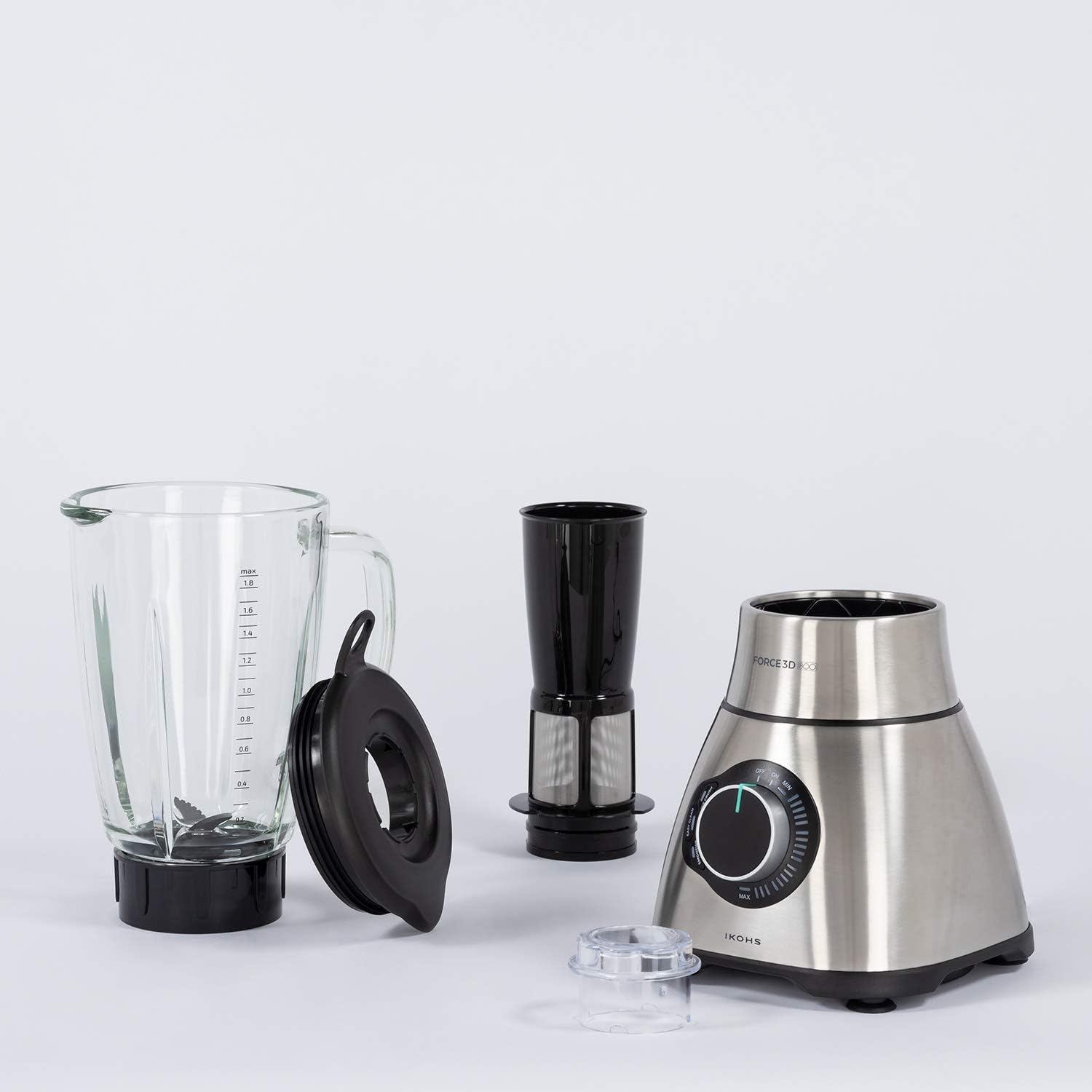 Close-up of the juice filter accessory.