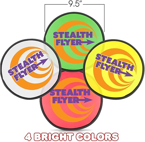 Miniatura 4 de ArtCreativity Juego de frisbee plegable de bolsillo, paquete de 12, frisbees plegables para niños y adultos, esenciales para vacaciones de verano,