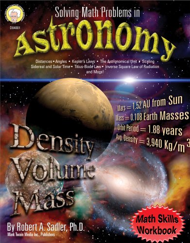 Solving Math Problems in Astronomy, Grades 5-8+