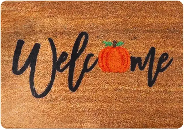 Pumpkin Doormat - Anti-Slip Halloween & Thanksgiving Welcome Mat