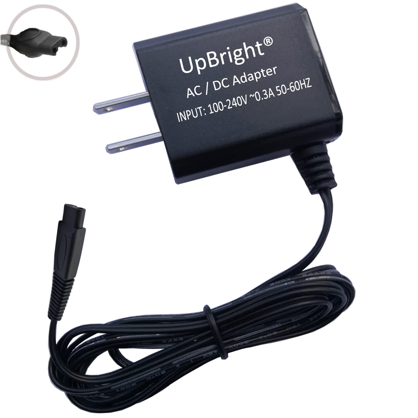 HQRP 12V Car Charger For Philips Norelco 6000 & 7000 Series Shavers – DC Power Cord (15V Output)