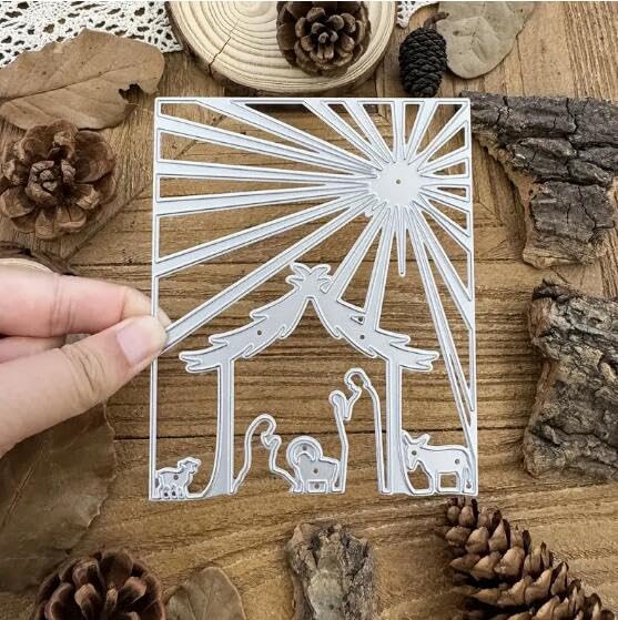 Fustella Acciaio Cervo Natalizio – Stencil Per Scrapbooking, Biglietti E Goffratura Fai-da-Te