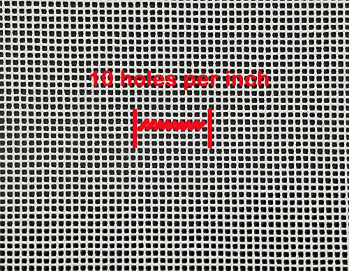 Image of Needlepoint Blank Canvas Twist Interlock Orange-Line 10 /12 /13 /14 /18-Mesh Size 17.5 X 20 inches (10 mesh)