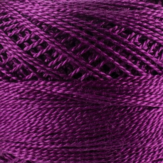 Miniatura 2 de DMC Bola de algodón perla tamaño 8 87yd-fucsia oscuro